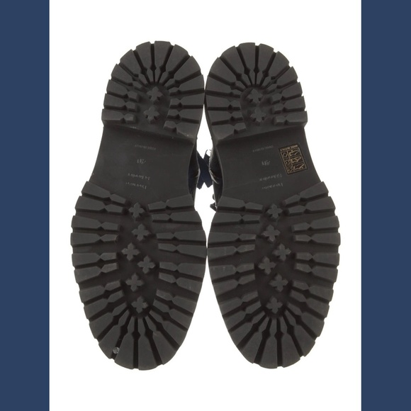 PROENZA SCHOULER Blue Leather Combat Boots EU 40 US 10 - Picture 5 of 6